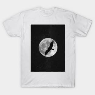 Full moon and falcon T-Shirt